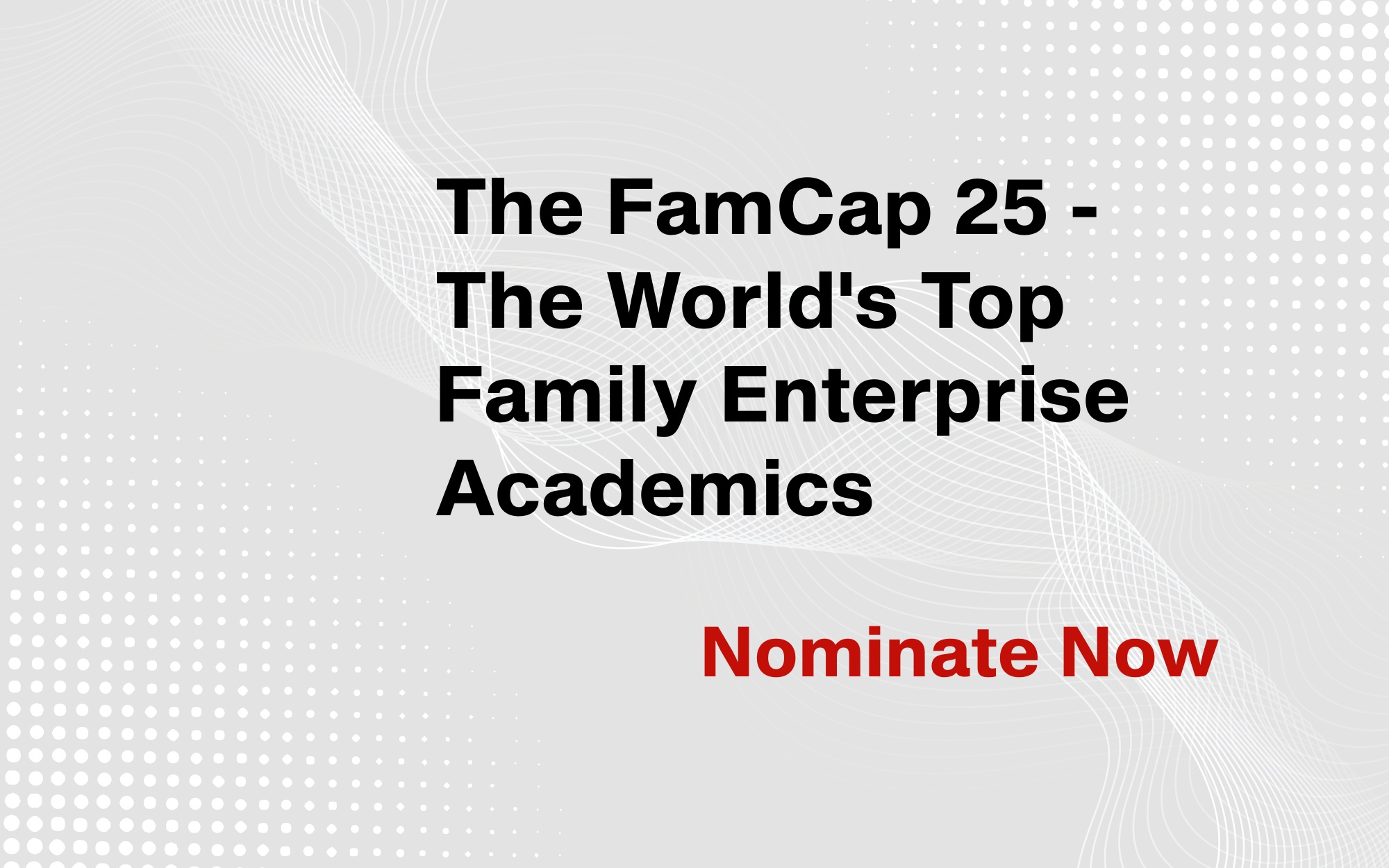 Few people are better connected in the world of family capital than